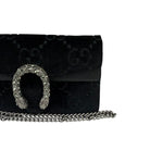 Gucci Black Velvet Dionysus Mini Crossbody Bag
