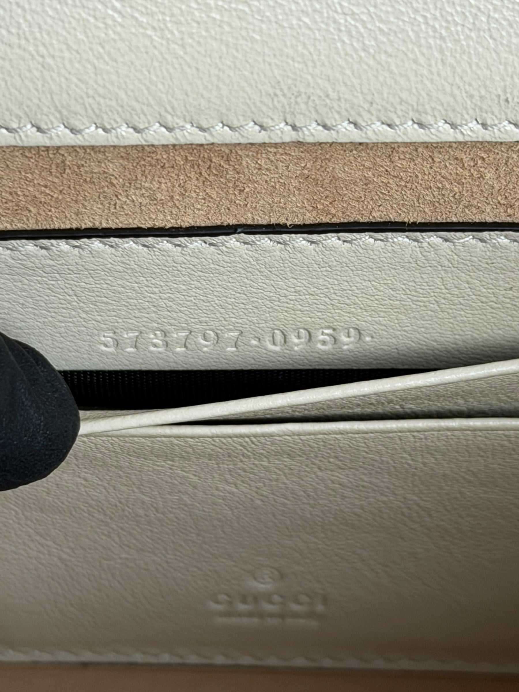 Gucci White Raja Mini Chain Shoulder Bag