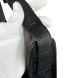 Gucci Vintage Black GG Canvas Shoulder Bag