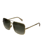 Celine Gold Tone Square Aviator Sunglasses CL41808/S