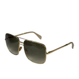 Celine Gold Tone Square Aviator Sunglasses CL41808/S