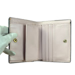 Fendi Light Pink Leather F Logo Snap Wallet