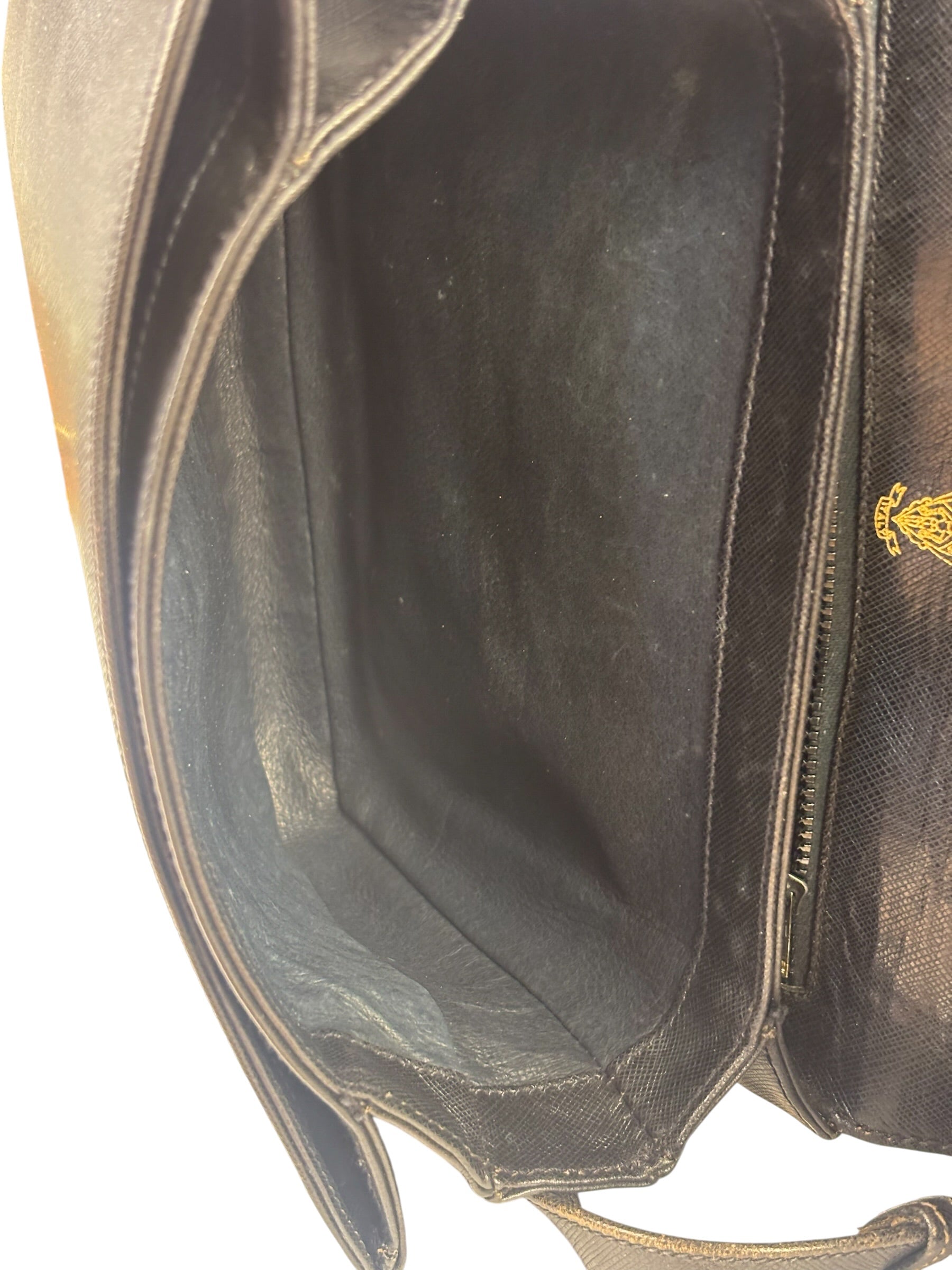 Gucci Black Leather Flap Bag