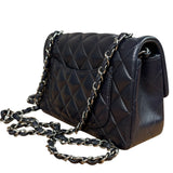 Chanel Iridescent Blue Quilted Leather Mini Flap Bag 2017