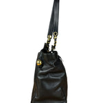 Chanel Black Quilted Leather Chain Shoulder Tote '94-'96