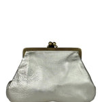 Chloe Metallic Gold Leather Frame Clutch