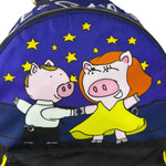 Dolce & Gabbana Multicolor Nylon Leather Trim Super Pig Cartoon Backpack