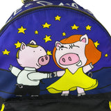 Dolce & Gabbana Multicolor Nylon Leather Trim Super Pig Cartoon Backpack
