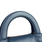 Chanel Blue Quilted Calfskin Nano Kelly Shopper Two-Way Bag 2023