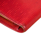 Louis Vuitton Vintage Red Epi Leather Agenda Cover Pochette