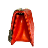 Chanel Red Metallic Evening Star Flap Bag 2008