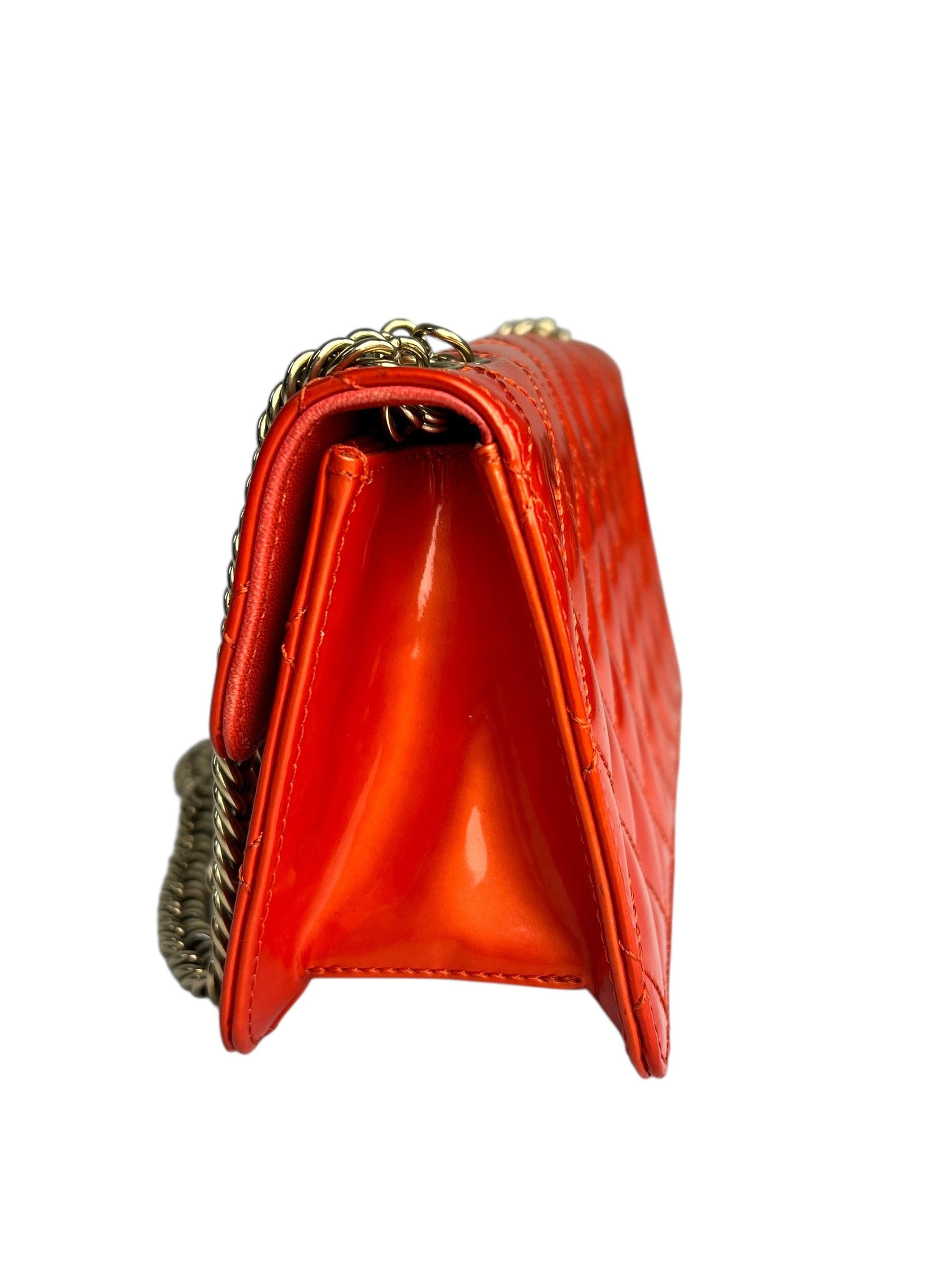 Chanel Red Metallic Evening Star Flap Bag 2008