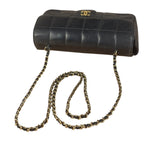 Chanel Black Lambskin Mini Chocolate Bar Flap Bag 2005