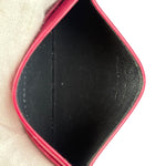 YSL Pink Leather Logo Cardholder