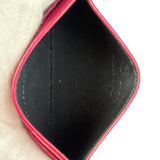 YSL Pink Leather Logo Cardholder