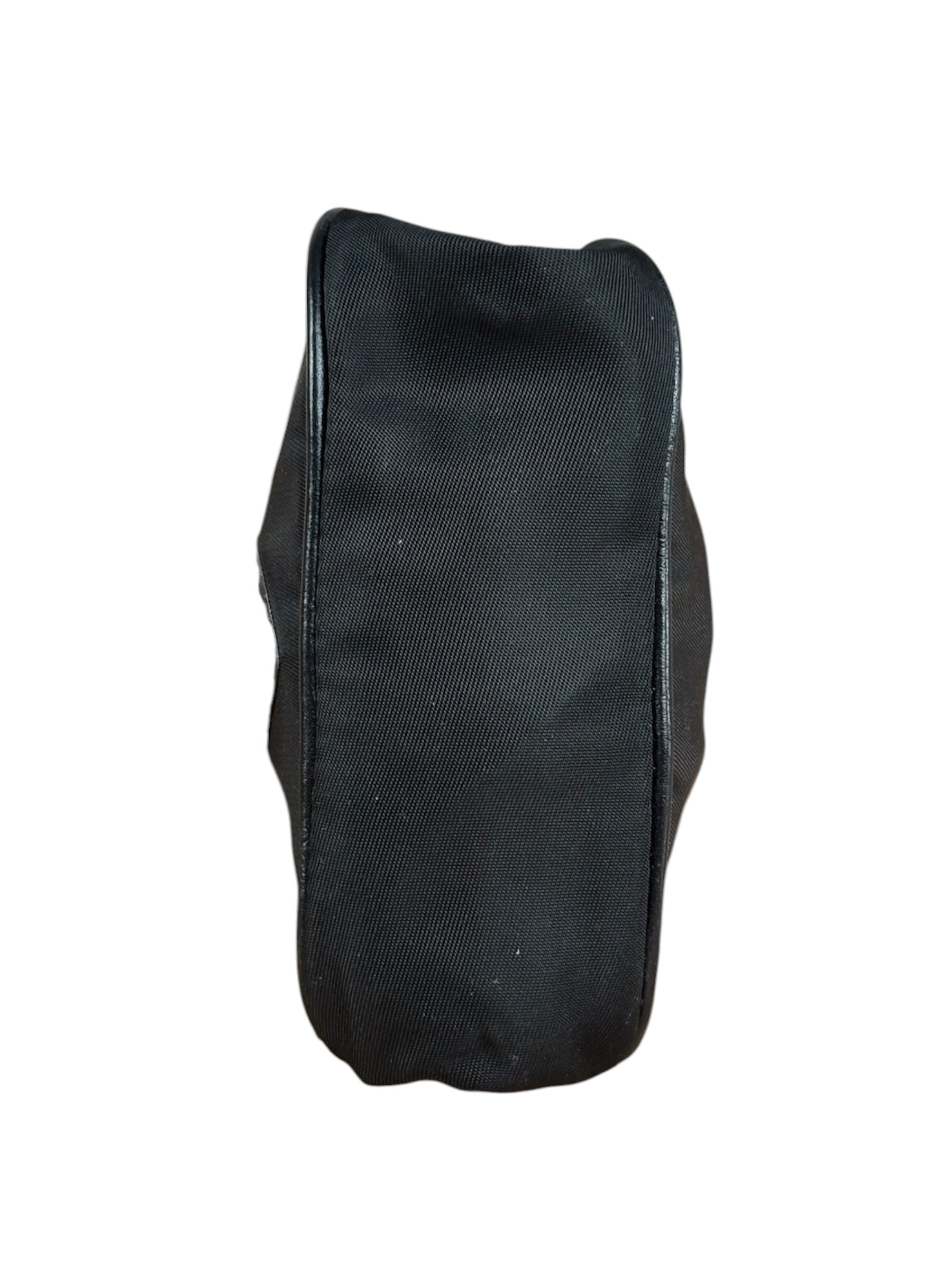 Prada Black Tessuto Nylon Leather Trim Liss-Lock Coin Bag