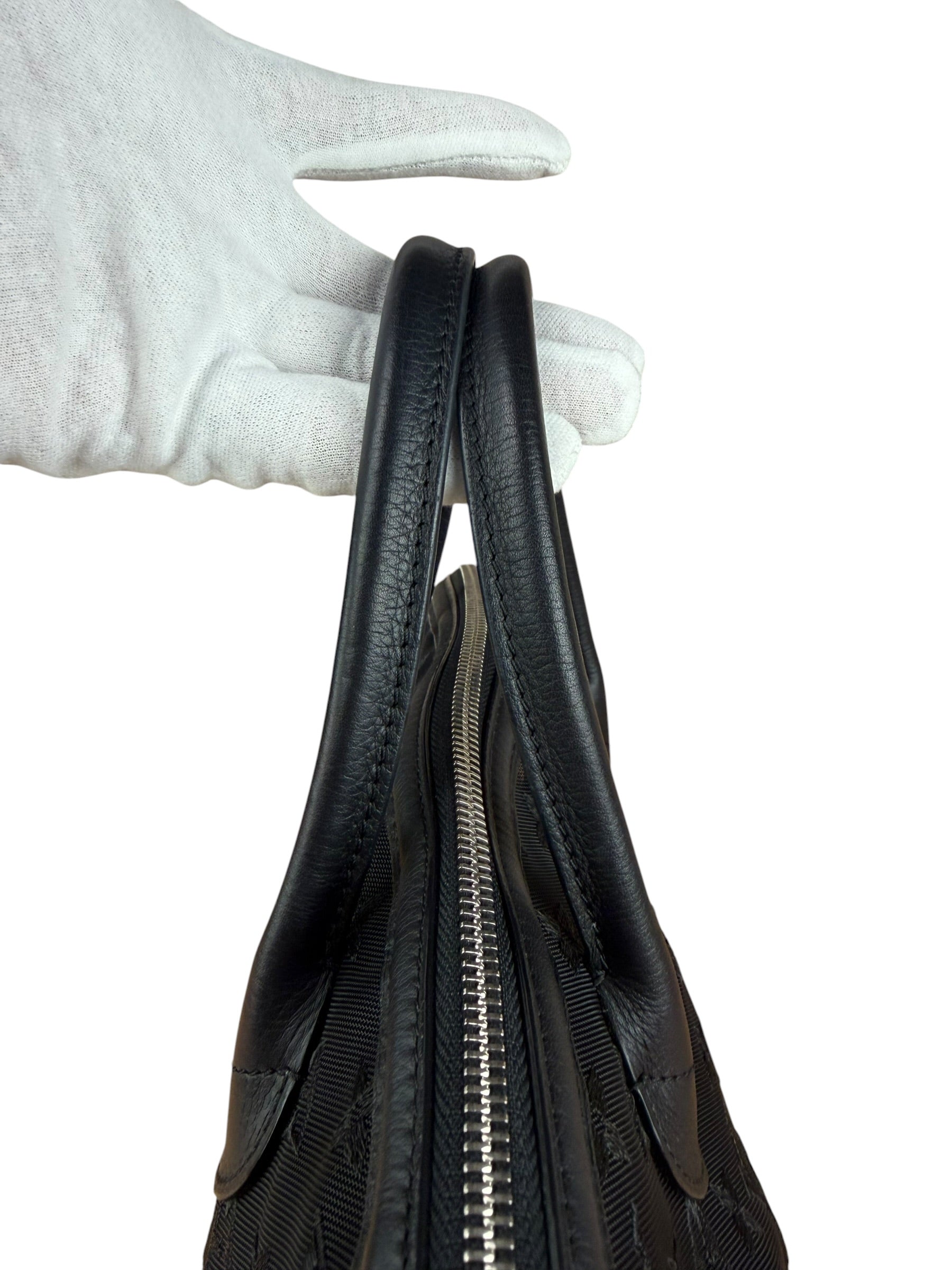 Louis Vuitton Limited Edition Black Monogram Transparence Lockit Hand Bag