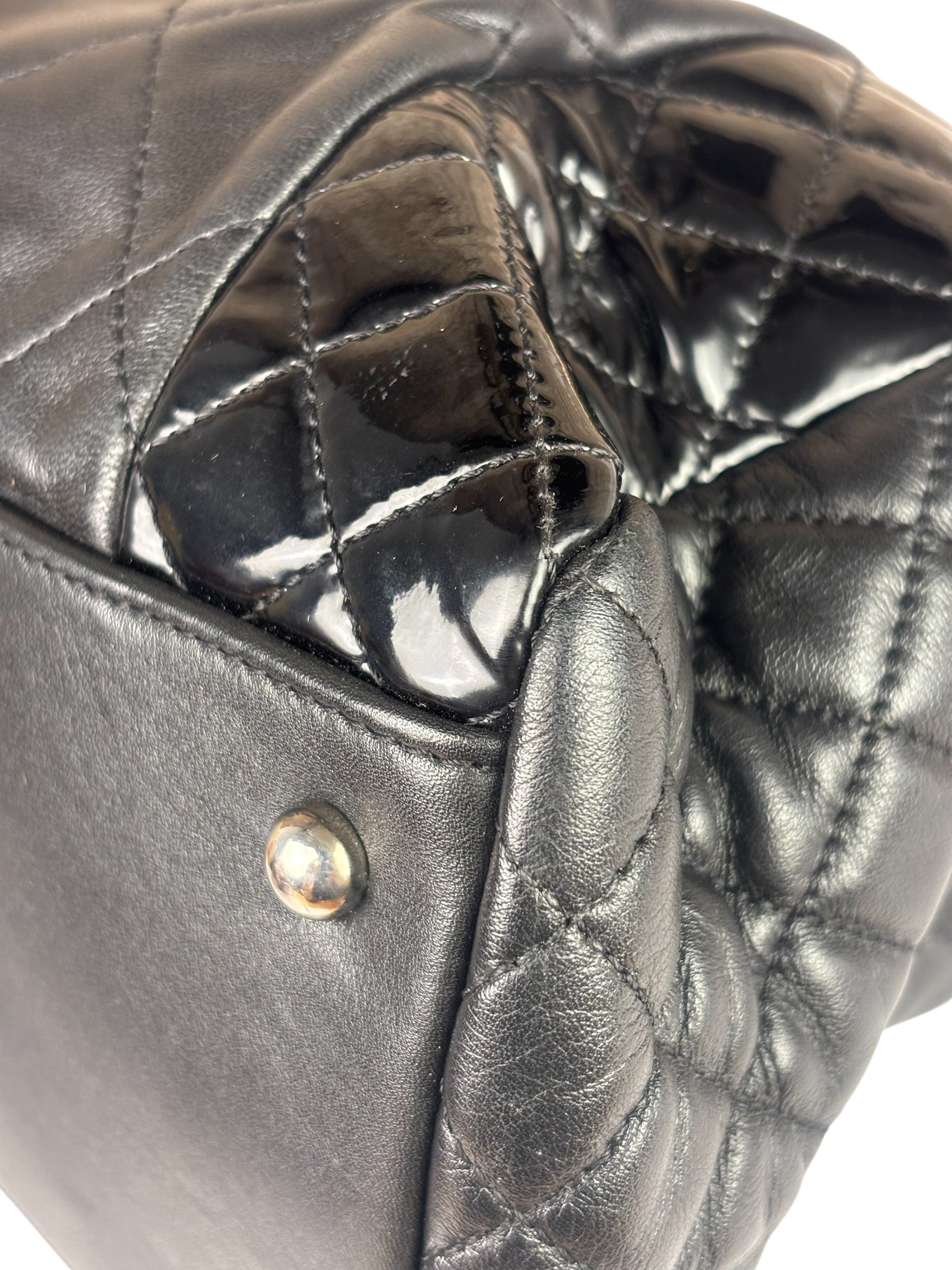 Chanel Black Quilted Leather Tote Bag 2014