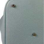 Hermes Blue Leather Picotin Lock 18 Bucket Bag