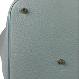 Hermes Blue Leather Picotin Lock 18 Bucket Bag