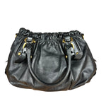 Prada Black Leather Vitello Daino Handbag