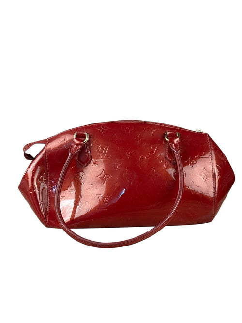 Louis Vuitton Red Vernis Sherwood Shoulder Bag