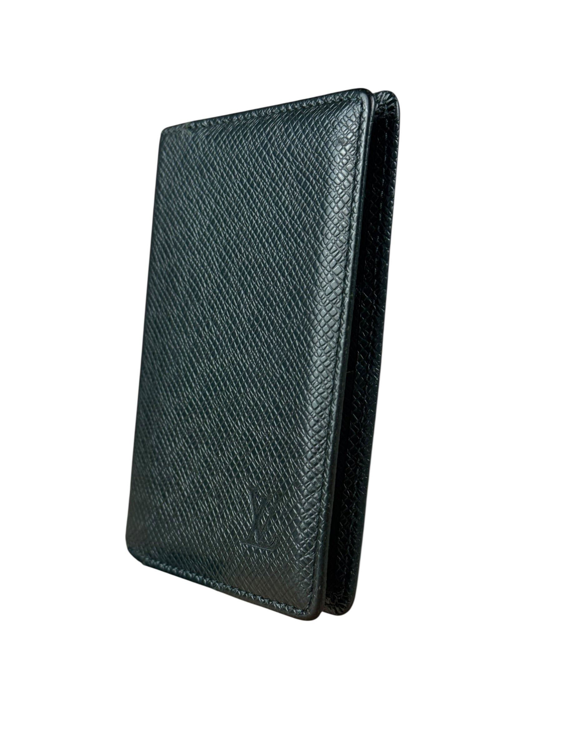Louis Vuitton Vintage Green Taiga Cardholder