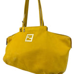 Fendi Yellow Leather Shoulder Bag