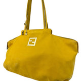 Fendi Yellow Leather Shoulder Bag