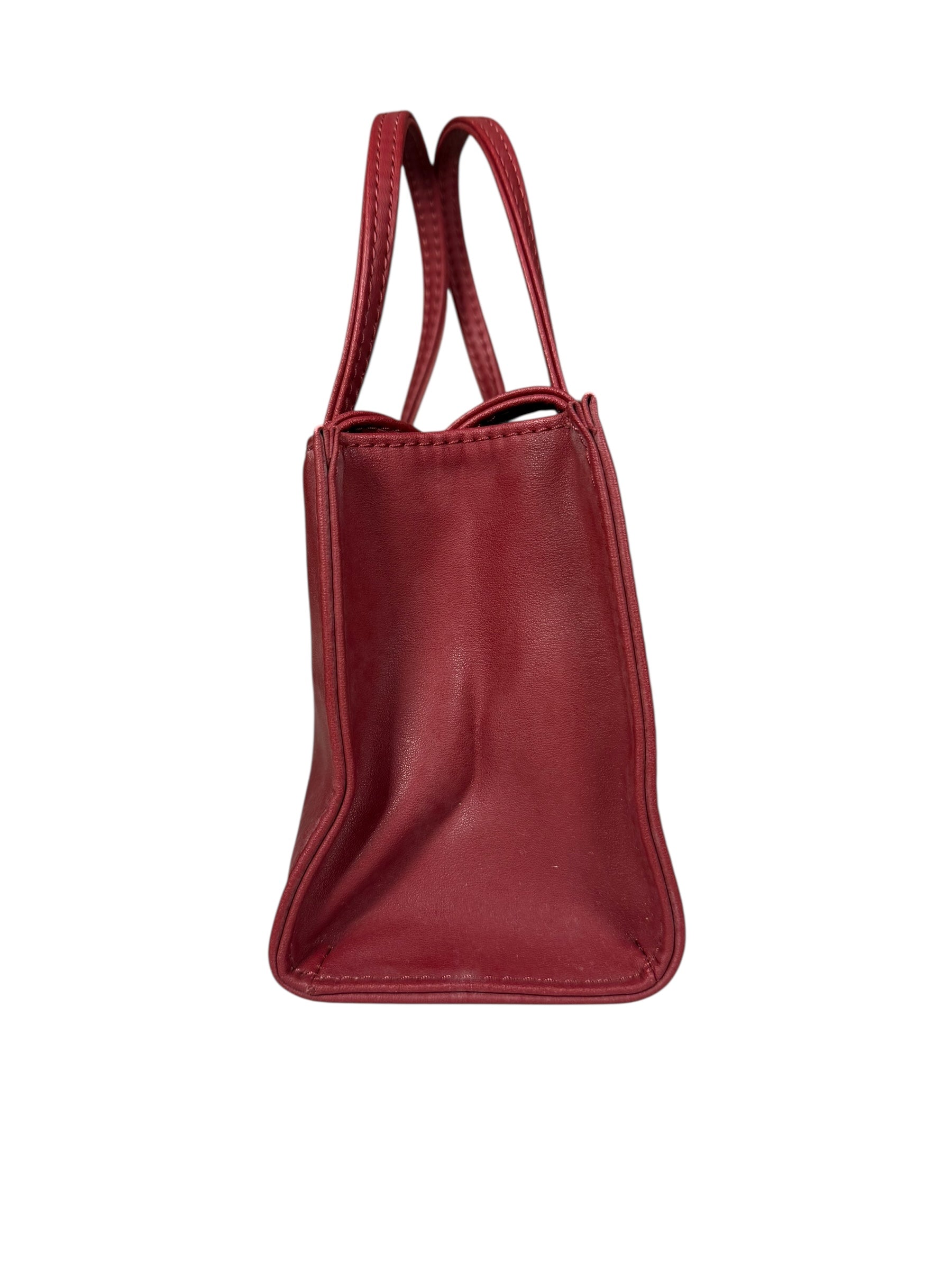 Telfar Small Maroon Shopping Tote