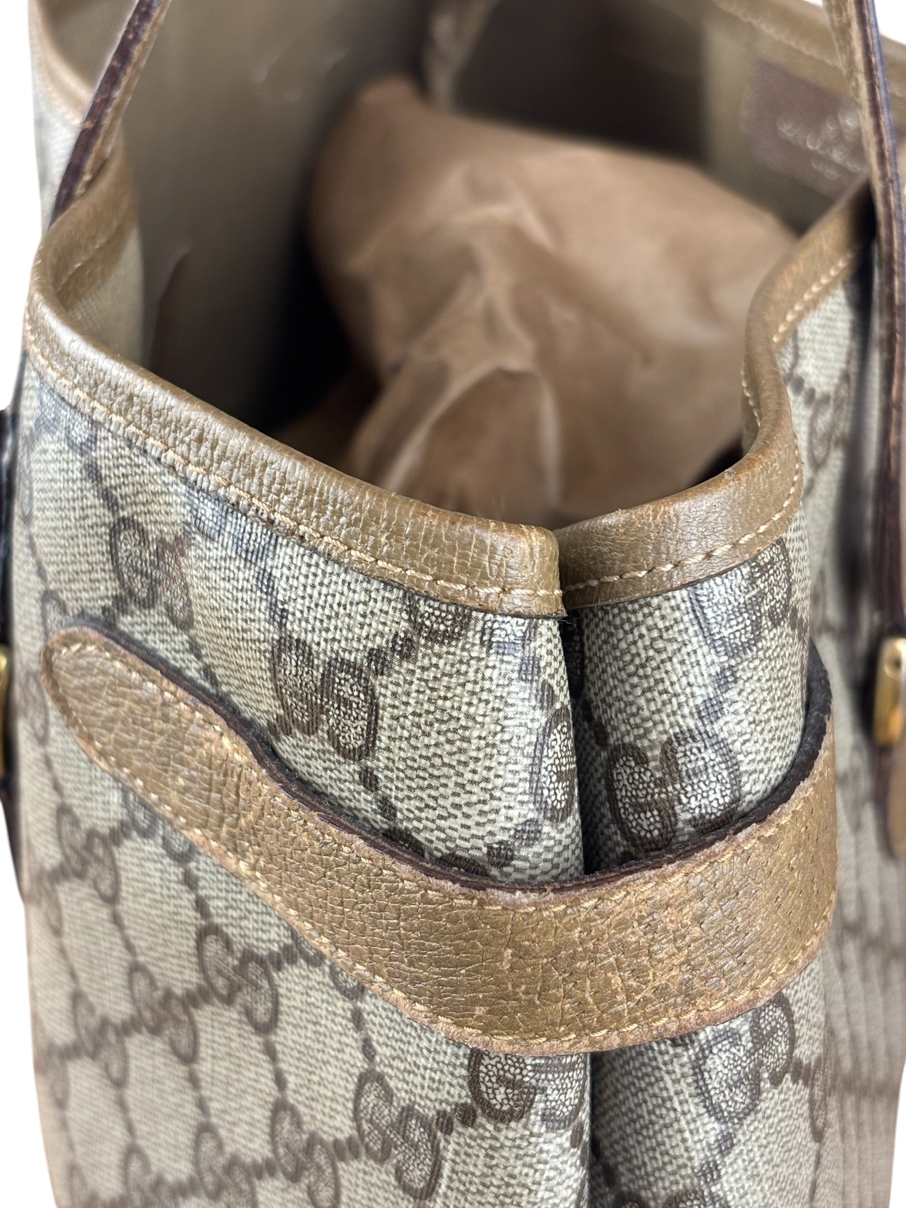 Gucci Vintage GG Plus Monogram Tote Bag