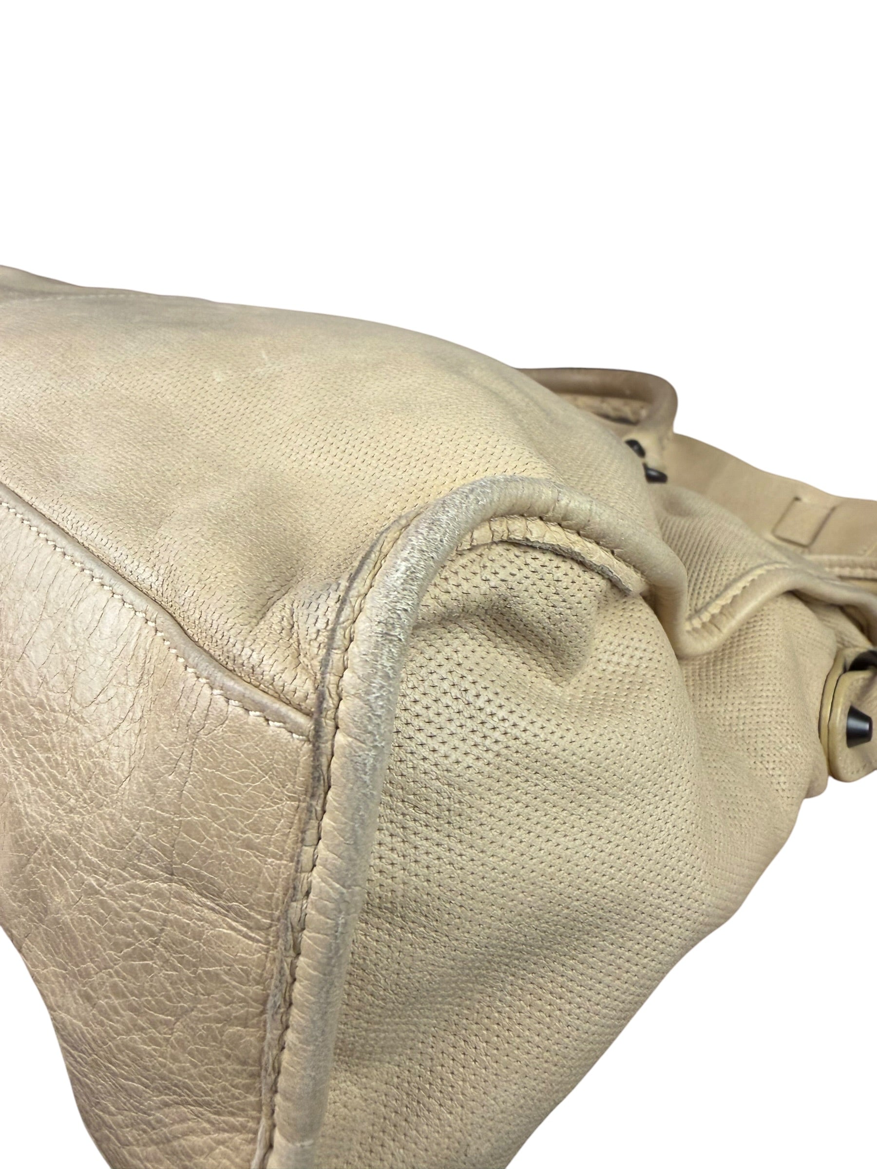 Balenciaga Cream Leather Le City Bag