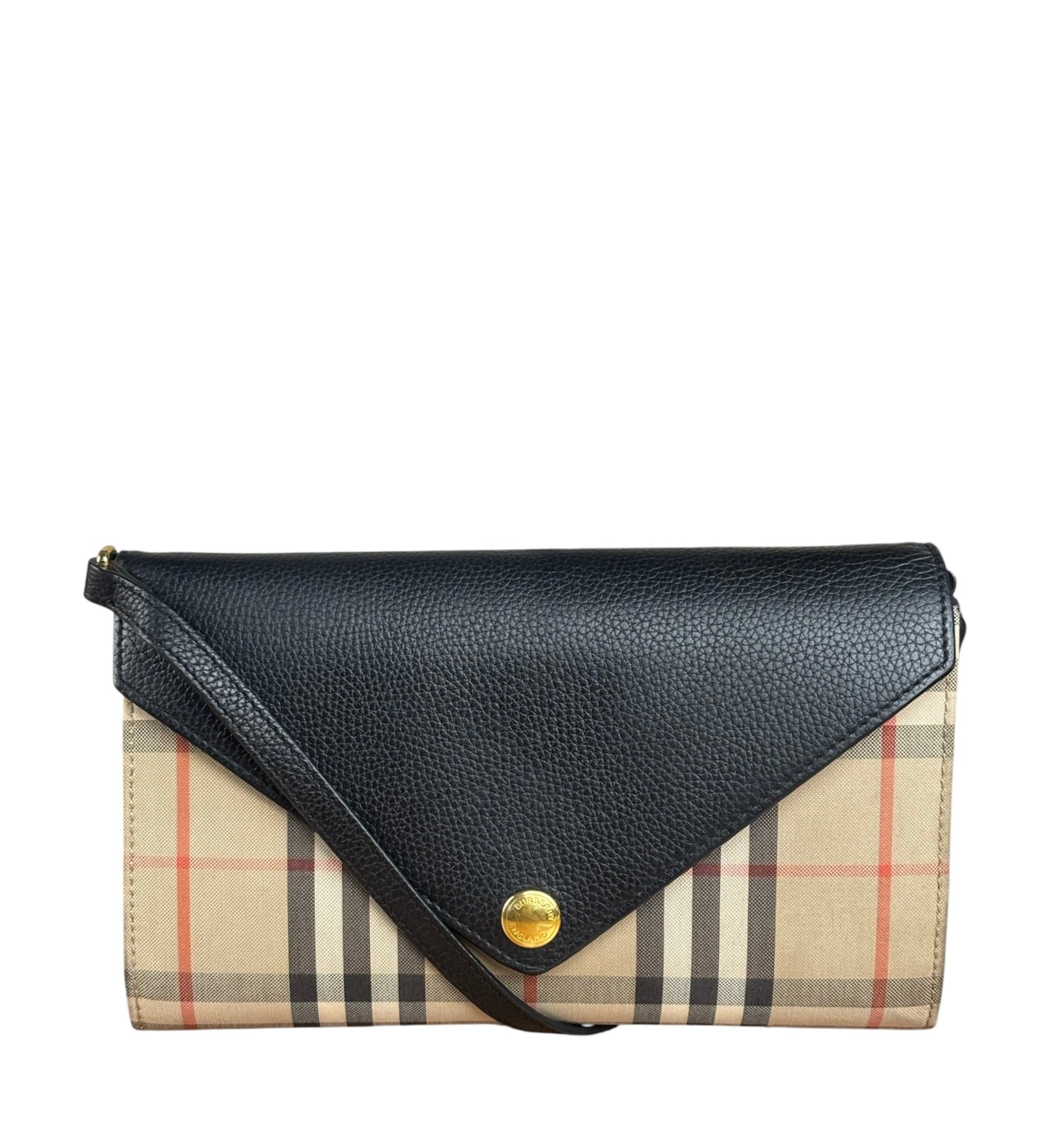 Burberry Check Hannah Envelope Shoulder Bag