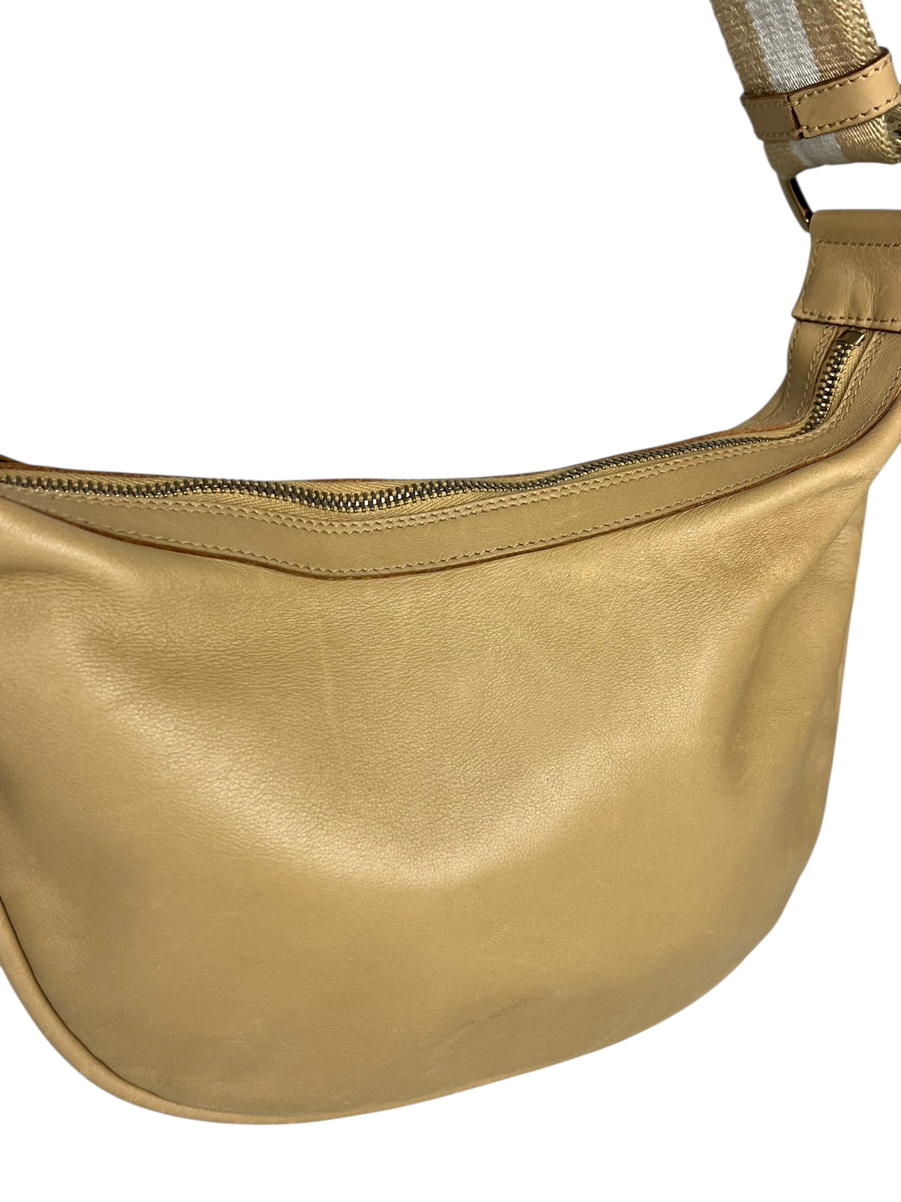 Gucci Beige Leather Vintage Hobo Bag