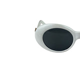 Chanel White Oval Sunglasses