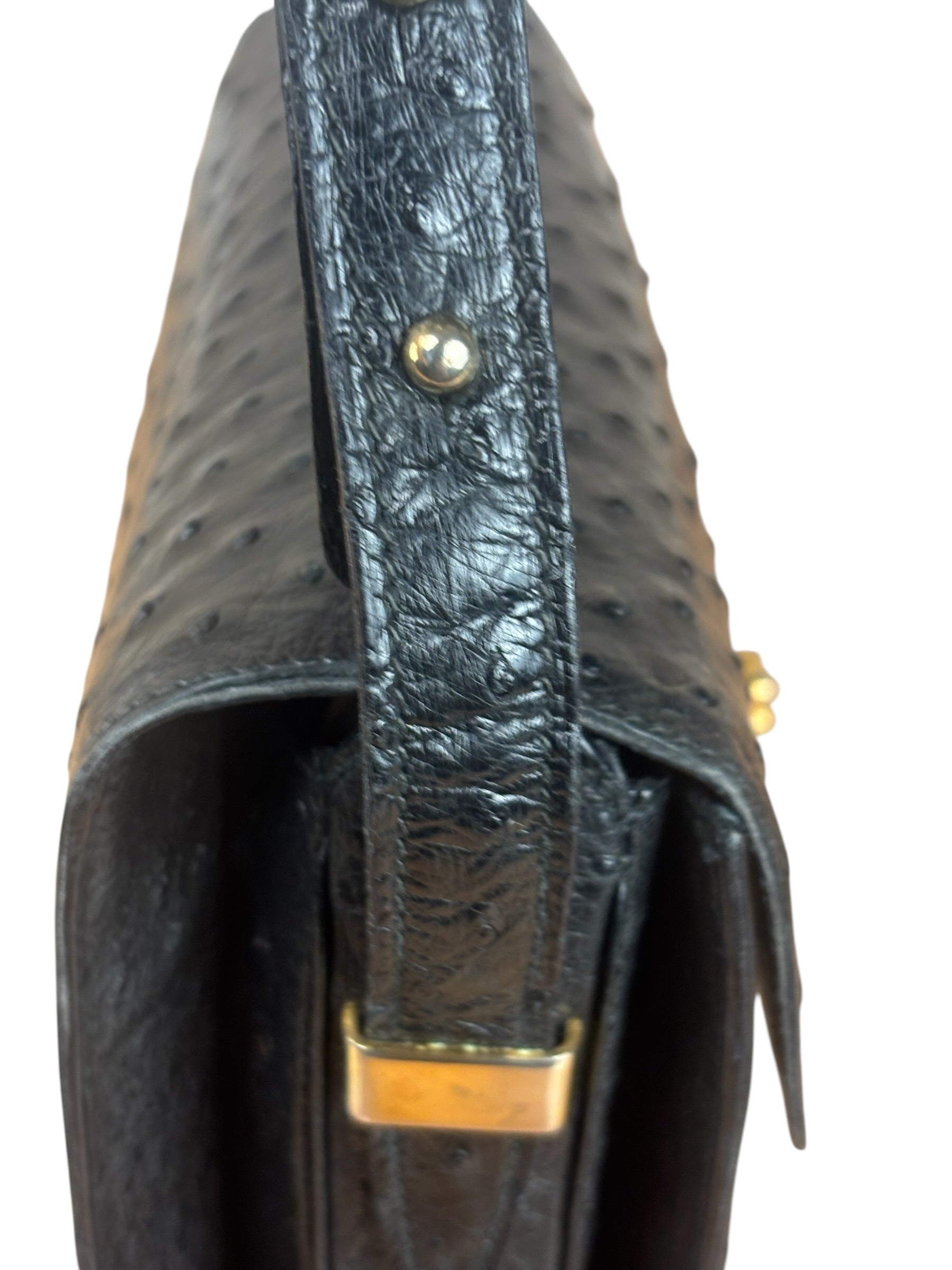 Balenciaga Vintage Black Leather Shoulder Bag