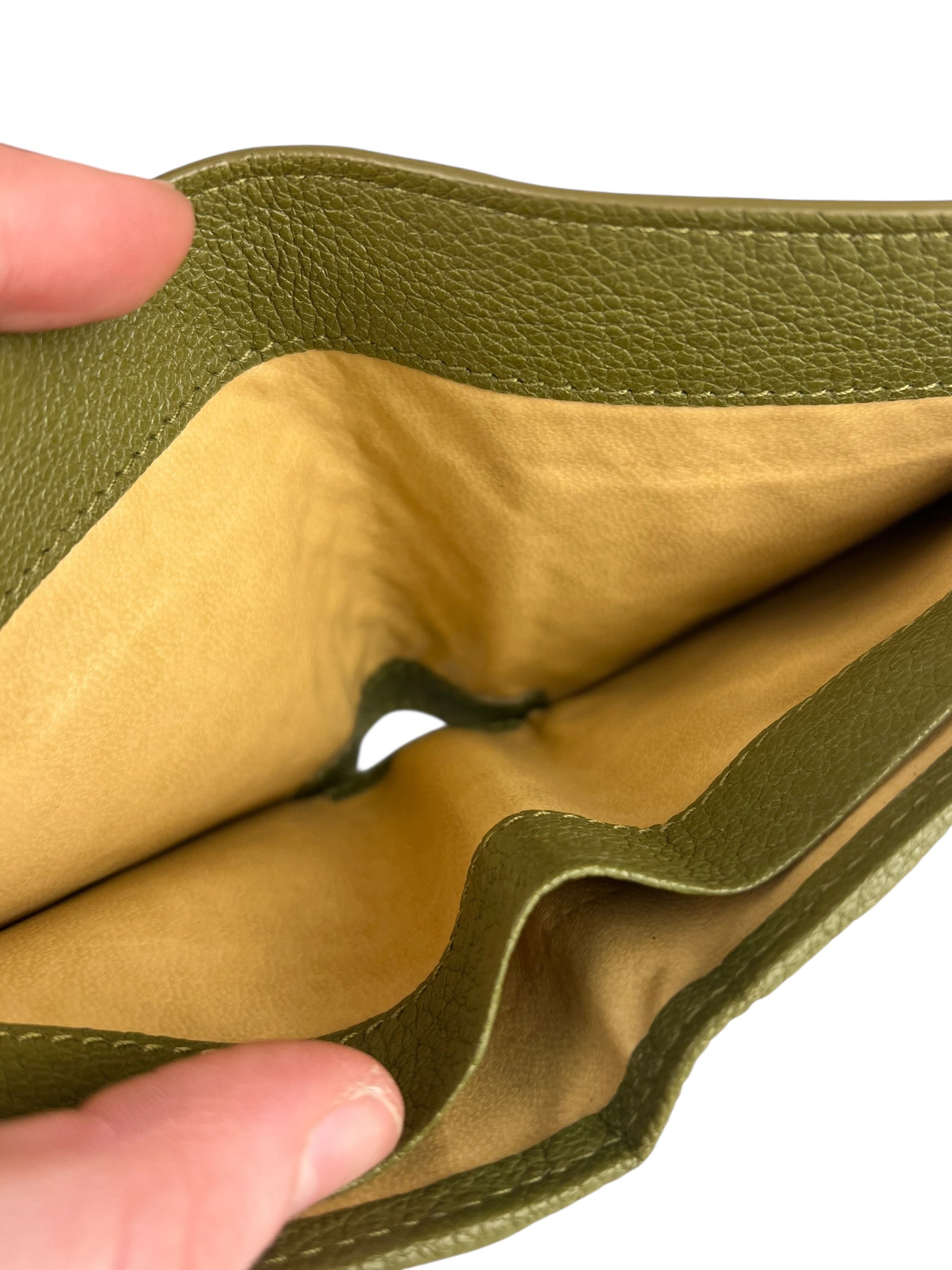 Bottega Veneta Intercciato Green Wallet