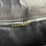 Chanel Black Quilted CC Duma Leather Backpack '97