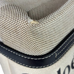 Chloe Grey/Black Leather Trim Tote