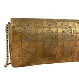 Chanel 2002 Gold Retro Tale East West Chain Flap