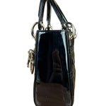 Dior Patent Cannage Mini Lady Dior Black