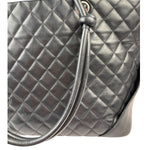 Chanel Black Quilted Calfskin Cambon Ligne Tote 2003