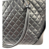 Chanel Black Quilted Calfskin Cambon Ligne Tote 2003