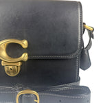 Coach Black Leather Studio Shoulder Bag