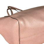 Gucci Pebbled Leather Swing Tote Pink