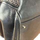 Chloe Black Tweed Leather Paddington Shoulder Bag