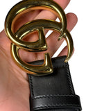 Gucci Puff Monogram GG Buckle Belt