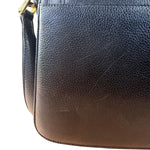 MCM Vintage Black Leather Crossbody Bag