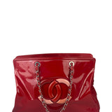 Chanel Lipstick Red Patent Leather Paris-Venice CC Jumbo Tote 2010