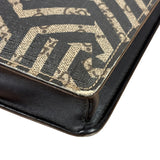 Gucci Beige/Black GG Caleido Web Zip Crossbody Bag